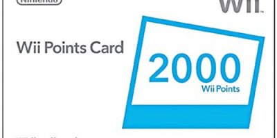 Wii 2000 Points Card