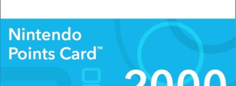 Nintendo 2000 Points Card (DSi or Wii)