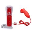 Red Remote and Nunchuck Controller for Nintendo Wii