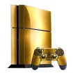 Sony PlayStation 4 Skin (PS4) – NEW – BRUSHED GOLD system skins faceplate decal mod