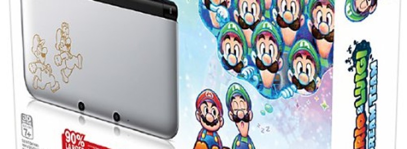 Nintendo 3DS XL, Silver – Mario & Luigi Dream team Limited Edition