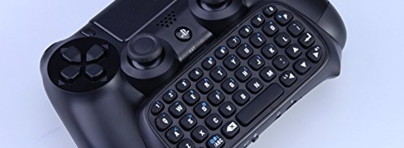 PS4 Bluetooth Mini Wireless Chatpad Message Game Controller Keyboard for Sony Playstation PS4 Controller Black