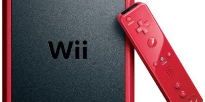 Wii Mini with Mario Kart Wii Game – Red