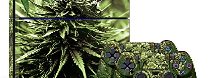 SKUNK WEED Skin Sticker for PS4 System Playstation 4 Console + Controller Decals